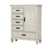Coaster Franco 5-drawer Door Chest Antique White Model 205338